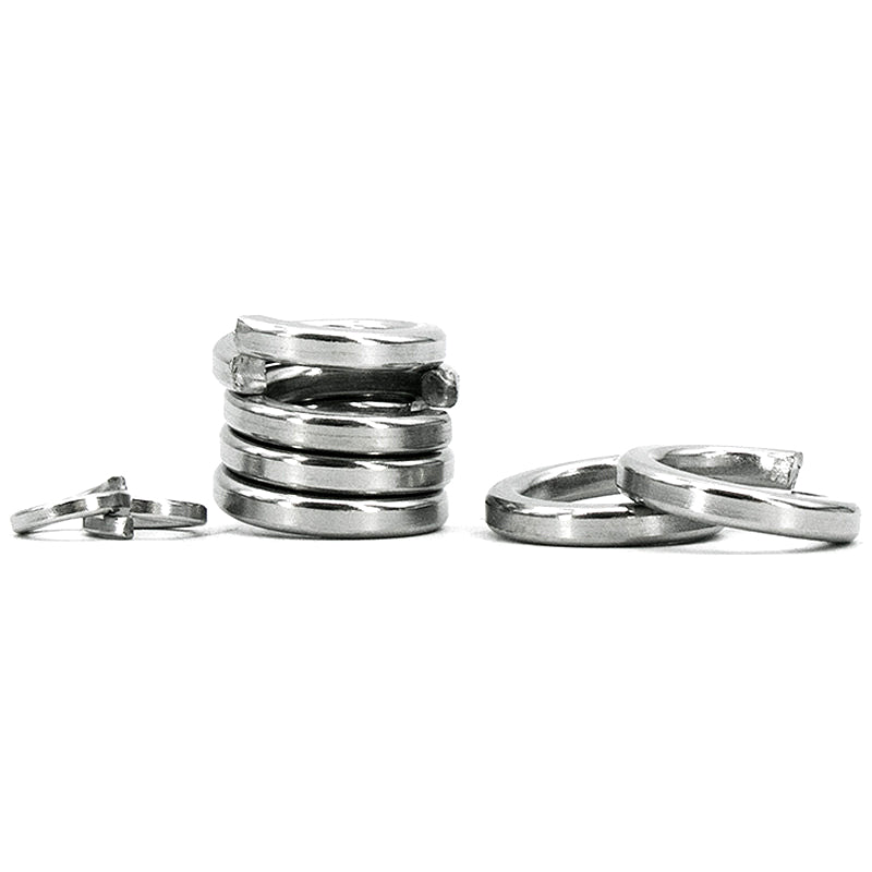 Hesterig JG-589 304 Stainless Steel Spring Washers, Standard Open Spring Washers, GB93 M4 Spring Washers, 1000 pieces
