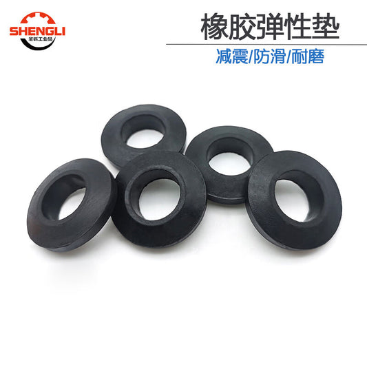 Saint-Gravel Rubber Elastic Cushion Pad, Plum Blossom Pad, Shock Absorbing, Anti-slip, Wear-resistant, 30*56 [50 pieces/pack]