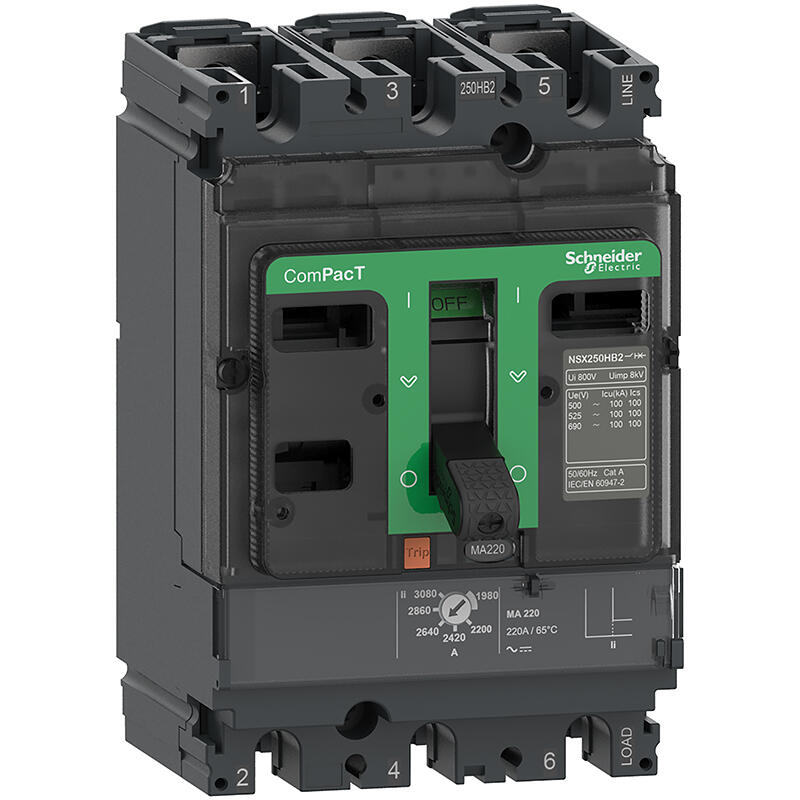 Schneider Electric NSX100N 50kA Molded Case Circuit Breaker 3P3D