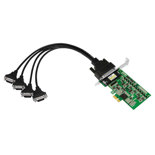 UOTEK 4-port PCI-E to RS485/422 multi-port serial port card computer serial port expansion card with serial port cable 9-pin com port; UT-794