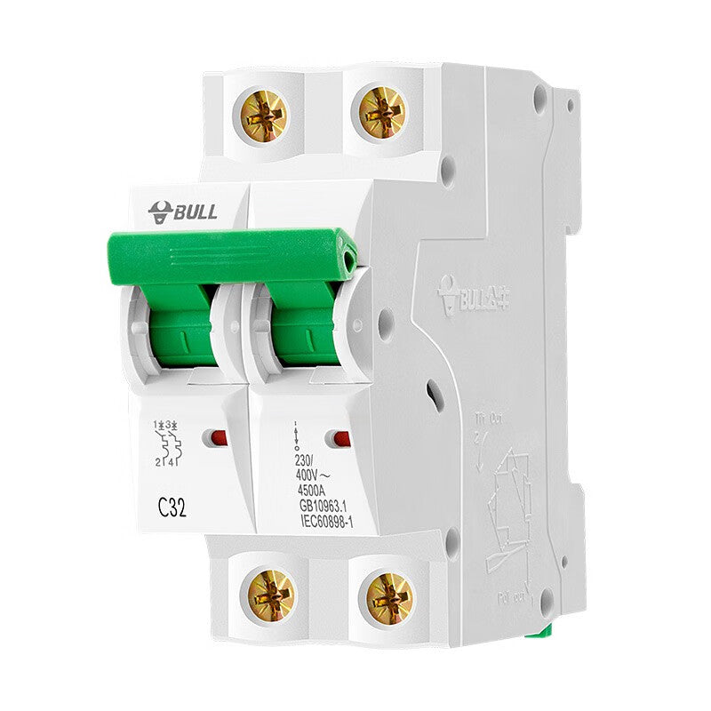 Bull circuit breaker air switch small circuit breaker bipolar double in and double out 2P-25A 400V