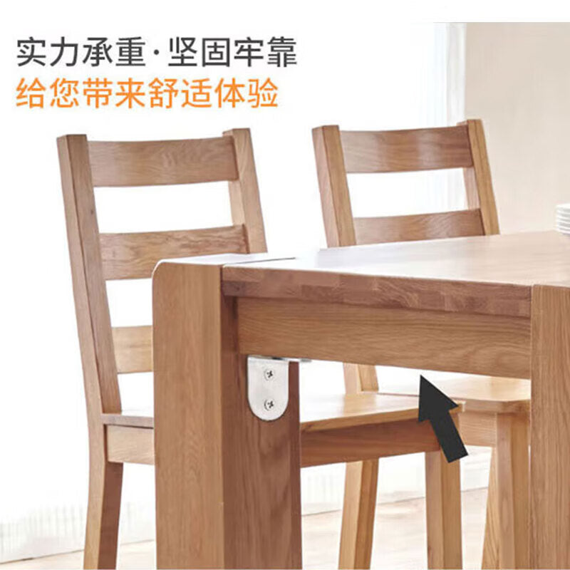 Deyu Utilities Stainless Steel Thickened Right Angle Bracket, 90-degree L-shaped Angle Bracket Connector, Angle Iron Support Shelf Support, 6 Holes, 40*40*2mm Thick (1 piece), with Screws