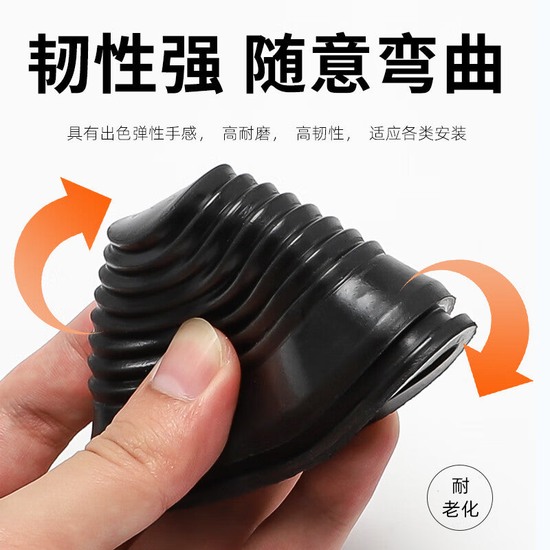 Ren Dian Environmental Protection Tower-Shaped Sealing Ring, Pagoda-Shaped Cable Protector, Rubber Tapered Threaded Cap Cable Pass-through Coil, Environmental Protection Tower-Shaped Opening 50mm (10 pieces)