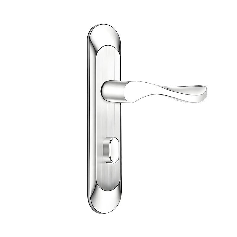 Chuco bathroom door lock, toilet/bathroom lock, universal indoor door handle, single tongue, 110mm hole spacing