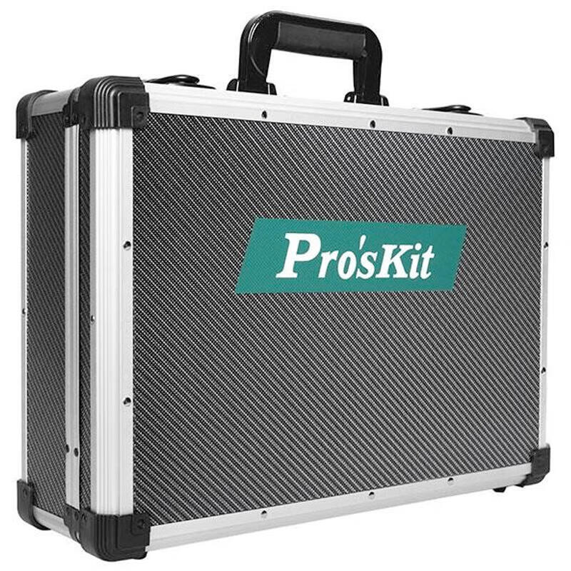 Aluminum tool box with silver grey diamond engraved TC-756