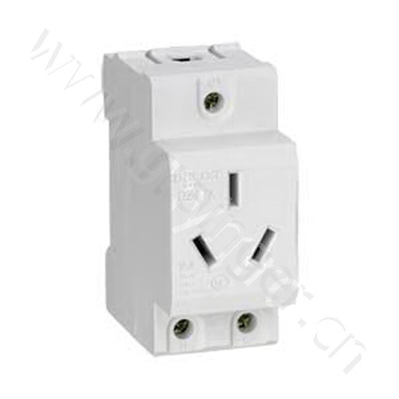 Delixi Electric DZ47X socket three-plug 16A DZ47X 220V rail socket