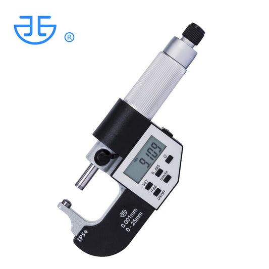 Northwest Qinghai Qingliang Electronic Digital Display Wall Thickness Micrometer, High Precision 0.001mm, Single Ball Head Micrometer, Ball Head/Round Head Micrometer, 230-61-140/J Type, Single Ball Head 0-25mm