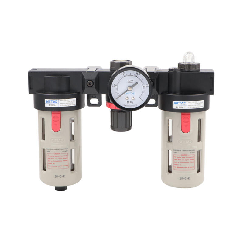 AirTAC air source treatment unit, triple piece (attached table, with bracket); BC2000ML1W