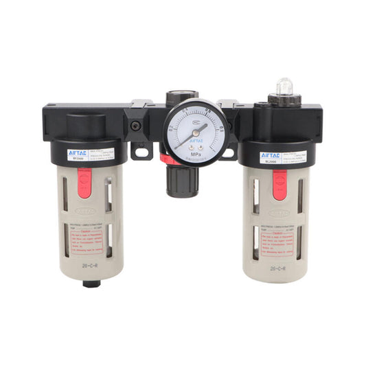 AirTAC air source treatment unit, triple piece (attached table, with bracket); BC2000A1W