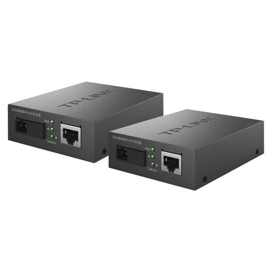 TP-LINK/Pu Lian industrial grade fiber optic transceiver, 100M single mode single fiber, 20KM set, 1 each, 100M, SC port, 1, 100M, RJ45 port; FC111A industrial grade + FC111B industrial grade