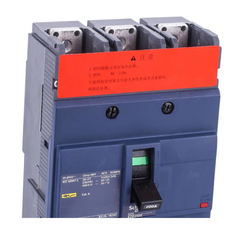 Schneider Electric EZD250E 200A Molded Case Circuit Breaker 3P3T