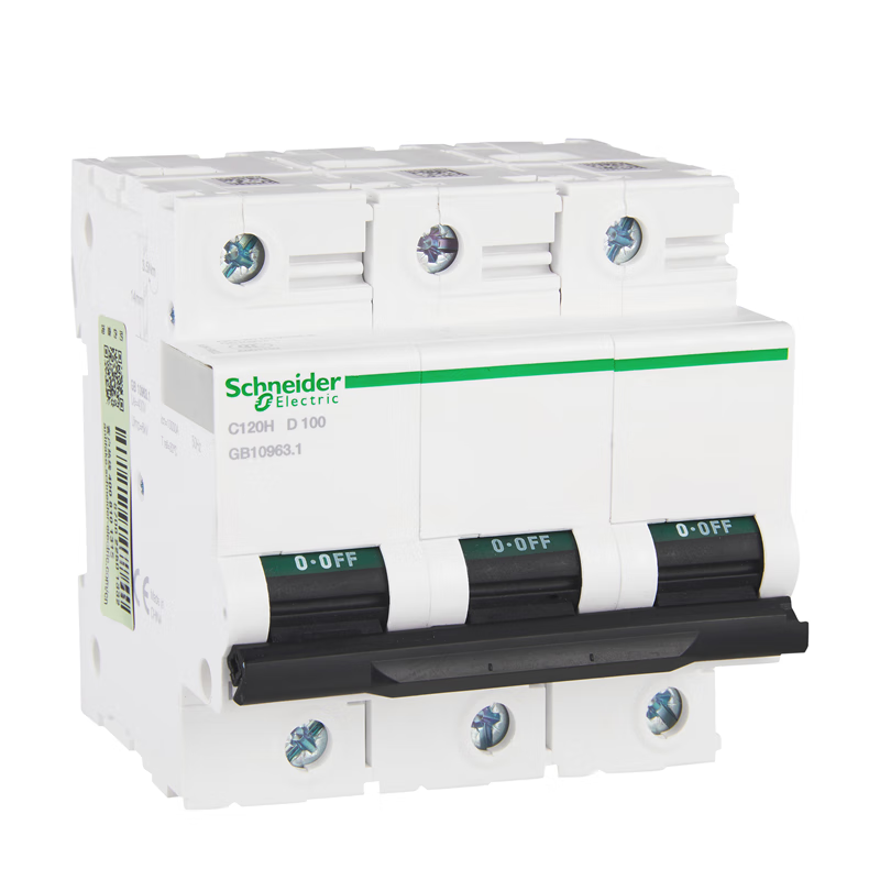 Schneider Electric C120H 3P D Circuit Breaker, 100A Capacity