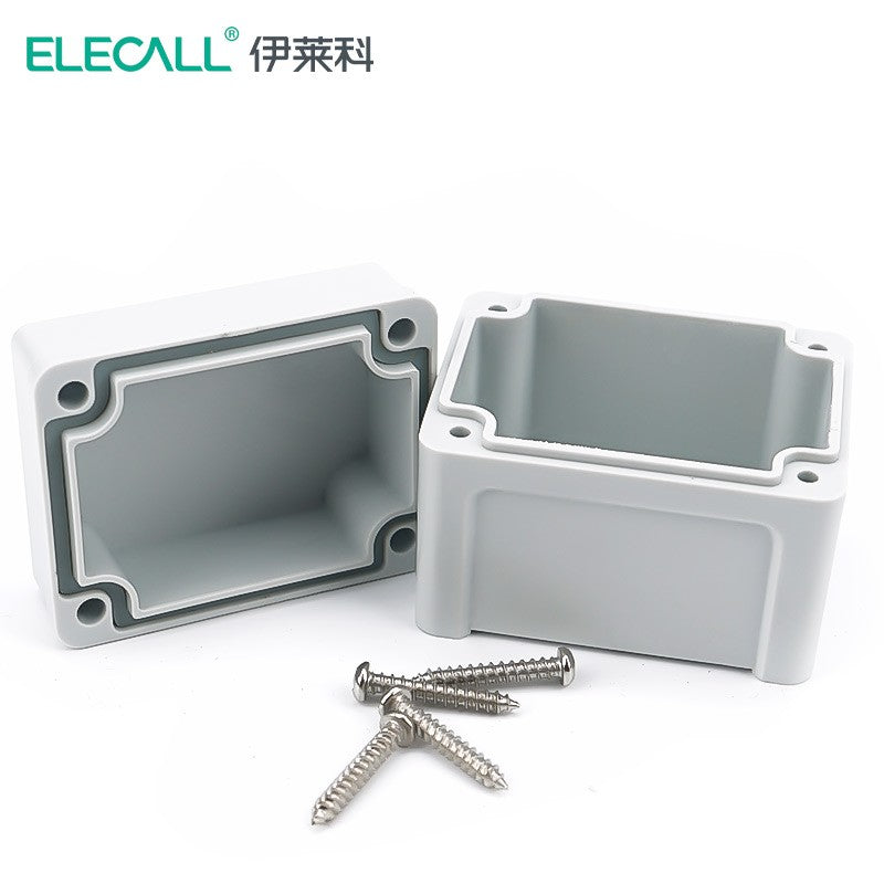 ELECALL waterproof box ABS material dustproof IP67 waterproof plastic distribution box surface-mounted control box 50*65*55