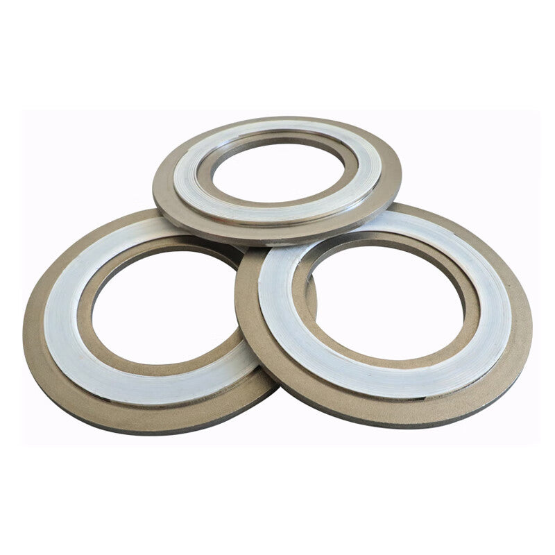 Deqi Metal Spiral Wound Gaskets, High Temperature Flange Seals, Graphite Reinforced Flange Gaskets, DN15 (Carbon Steel Basic Type, 10-pack)