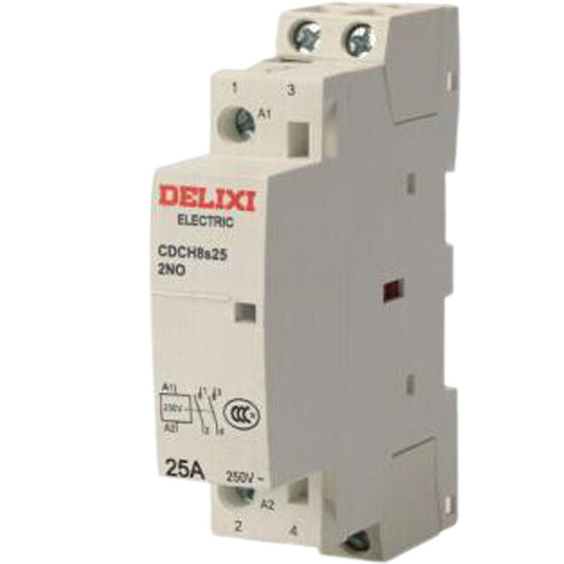 DELIXI CDCH8s25 25A Electric Contactor 2P 2NO 220-240V