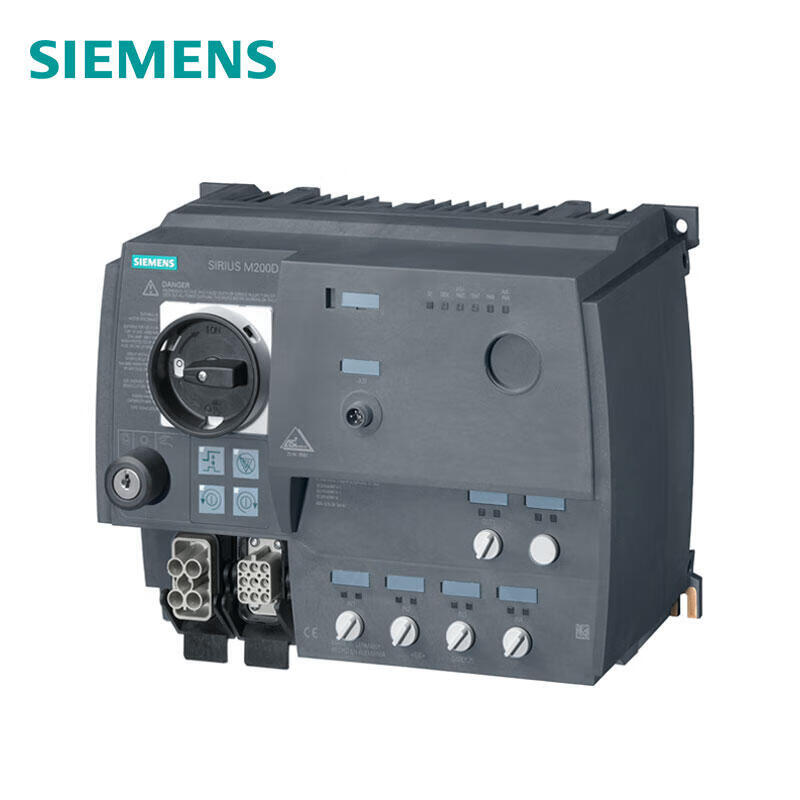 Siemens motor starter M200DAS-i communication: standard reversing starter electronic switch, 5.5kW, 1.5A-12.00A, no brake contact 4DI/1DOAS-i with manual field operation and key switch; 3RK13256LS713AA0