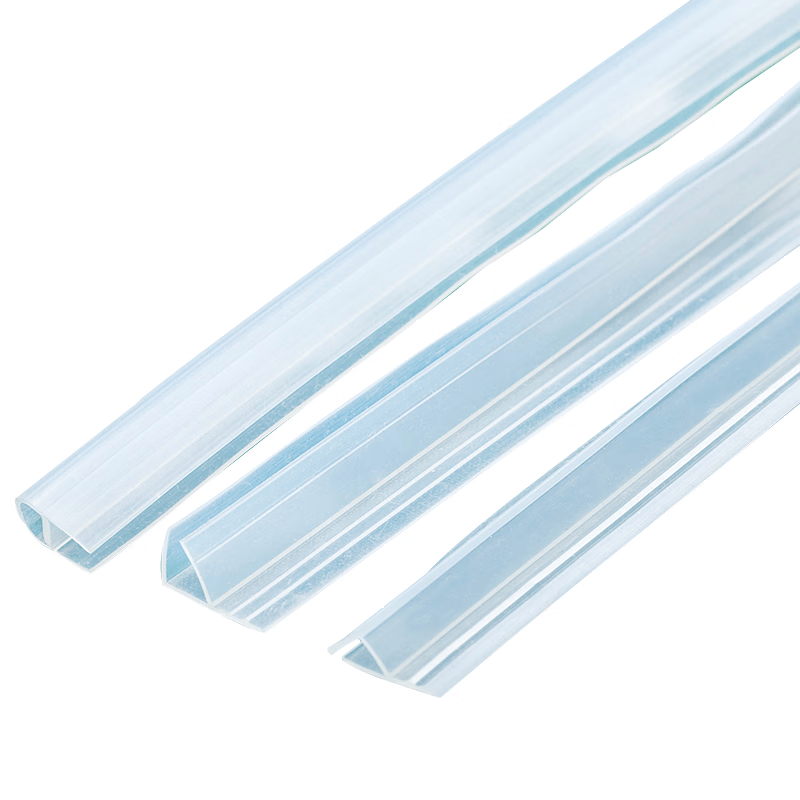 Haisdike [Beijing Warehouse Delivery] Balcony Glass Door and Window Sealing U-Shaped Clip 10mm (1 meter) Windproof Shower Room Waterproof Silicone Strip HKQS-75