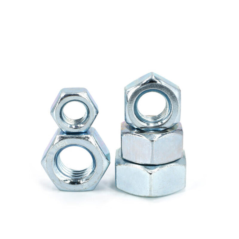 Deqi Grade 8 Galvanized Hex Nuts and Sheets, High Strength Galvanized, M6 External Hex Nuts (200 pieces)