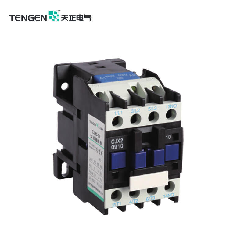 Tianzheng AC contactor rated current 9A coil voltage AC220V; CJX2-0910 220V