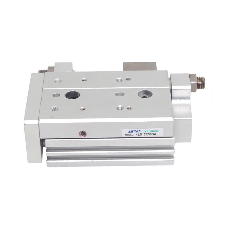 AirTAC double-axis precision slide cylinder, standard ball bearing, double acting, with magnetic ring; HLS12X50SA