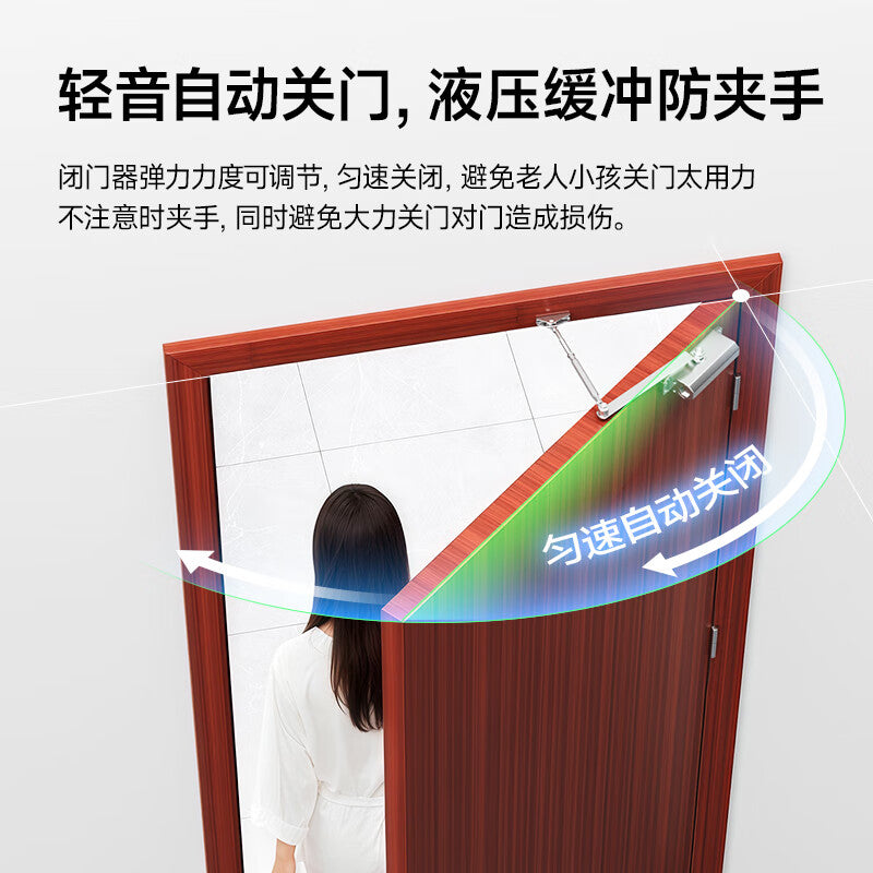 Tinghui door closer hydraulic buffer automatic door closing device fire door fire door wooden door closer