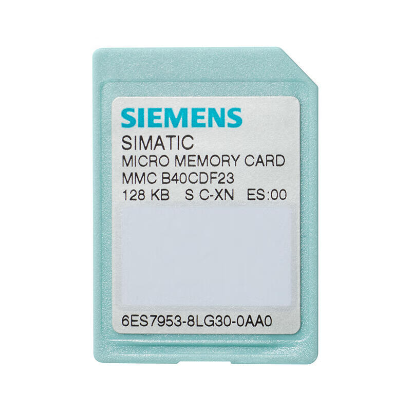 Siemens S7, Micro Memory Card for S7-300/C7/ET200, 3, 3VNflash, 128KB; 6ES79538LG310AA0