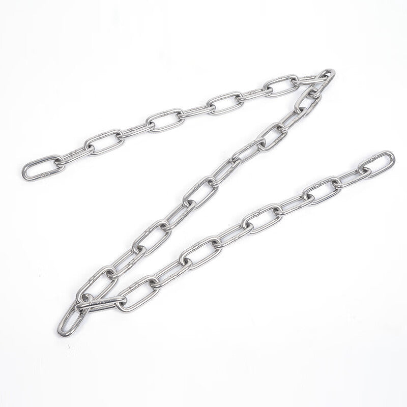 Deqi 304 Stainless Steel Chain, Iron Chain, Metal Chain, Swing Chain, Dog Chain, Anti-theft Chain, Diameter 4mm, Length 2 meters