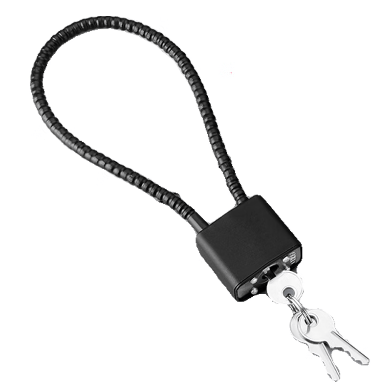 Basic steel wire padlock, steel cable anti-theft cabinet lock, cupboard lock, filing cabinet long padlock, steel wire lock, anti-theft lock head, 20mm long