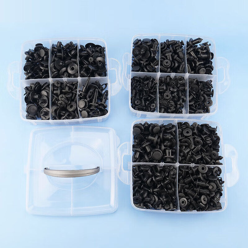 Winstan WY0146 Car Clip Box - Bumper Clips, Mudguard Clips, Door Panel and Trunk Liner Clips - 16 Types, 620pcs