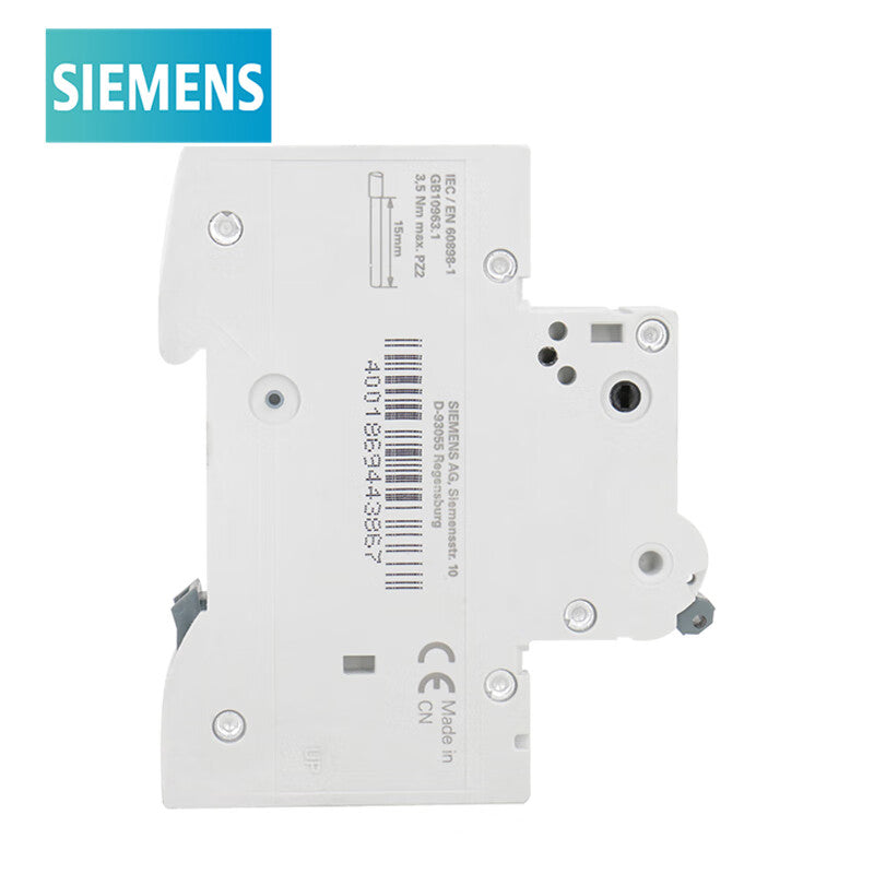Siemens 5SY6102-8CC Circuit Breaker D Type 2A 1P 6KA