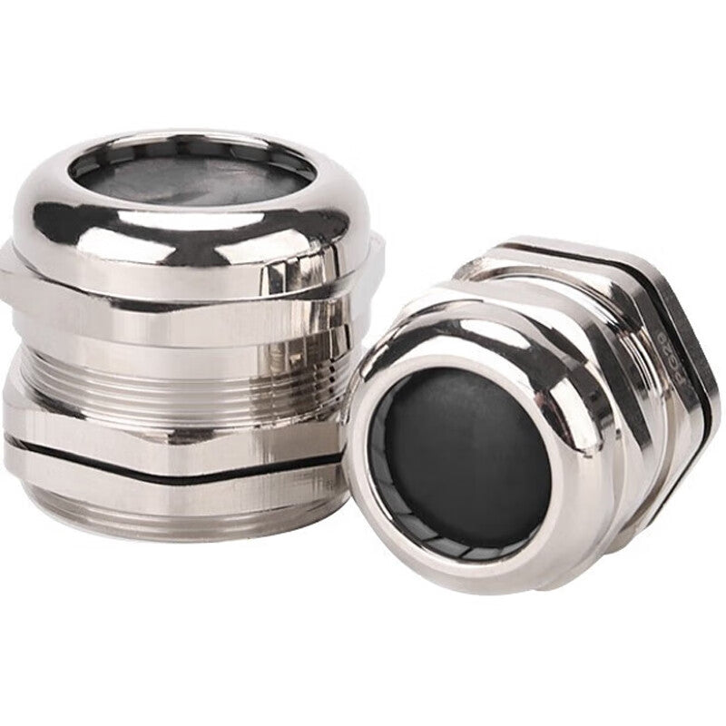 Deyu Products - Waterproof Metal Cable Connector, Nickel-plated Brass Cable Connector Gland, Unit: Piece, M8×1 (2.55)