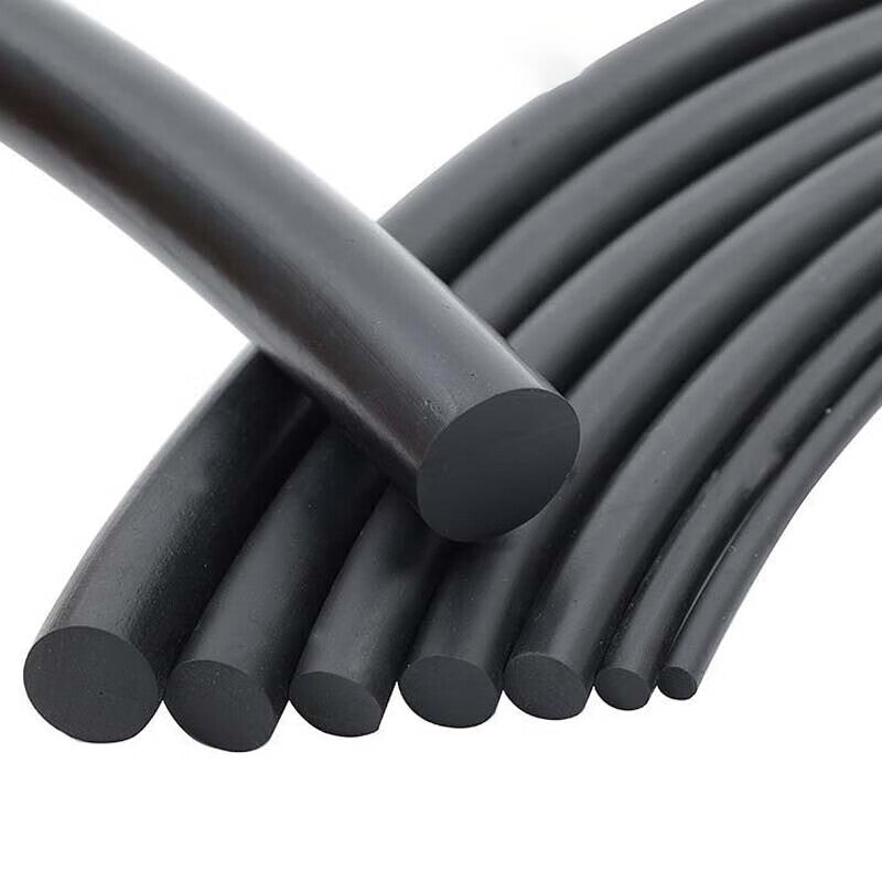 Crouching Tiger, Hidden Dragon - Solid Rubber Round Strip Sealing Strip, Waterproof and Oil-resistant Nitrile Rubber Strip Rope, O-ring Oil Seal, Diameter 8mm (Price for 10 meters)