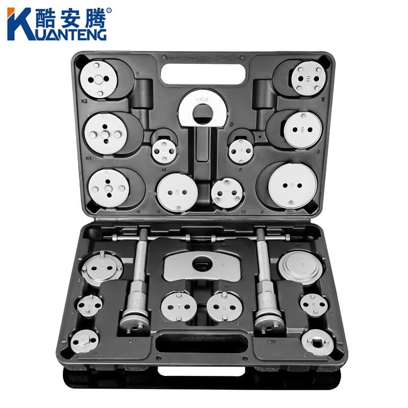 Coolanten brake caliper piston return tool, disc brake pad replacement, special automotive repair and maintenance tool for replacing brake pads.