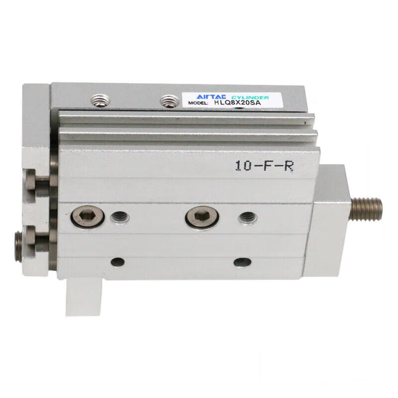 AirTAC double-axis precision slide cylinder, standard recirculating ball bearing, double acting, with magnetic ring; HLQ8X50SA