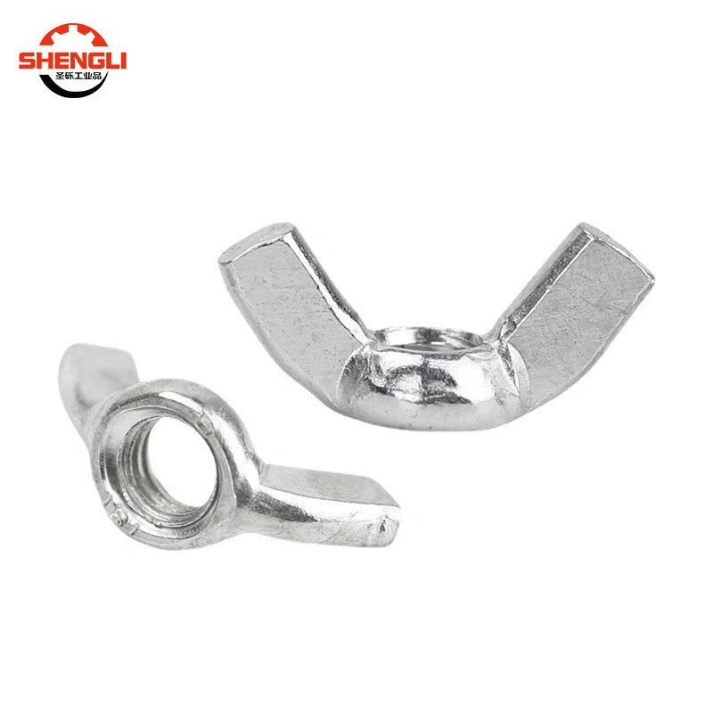 Saint-Galvanized wing nuts, horn nuts, hand-tightening wing nuts, M5 [100 pieces]