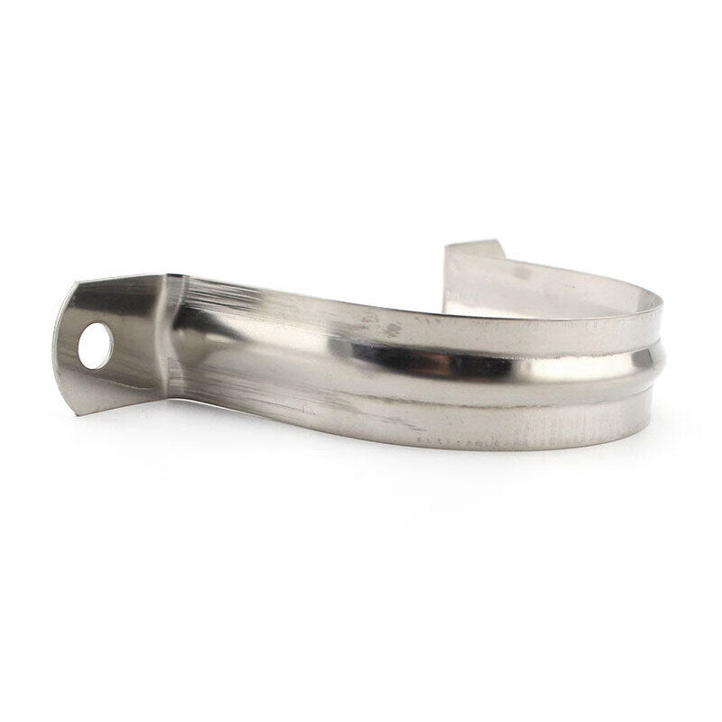 Winstan WY0190 304 Stainless Steel Pipe Clamps, U-Shaped Pipe Clips, Water Pipe Fixing Clips, 304 Stainless Steel Fasteners Standard Parts, Φ25 [100 pieces]