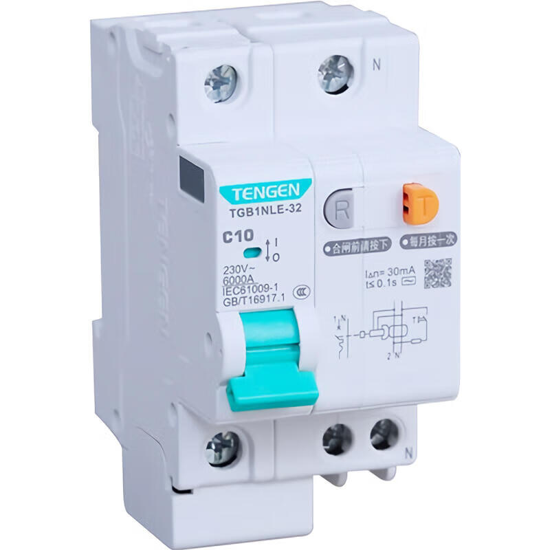 Tianzheng small leakage circuit breaker; TGB1NLE-32 1P+N C10 30mA (Xiangyun 3.0)