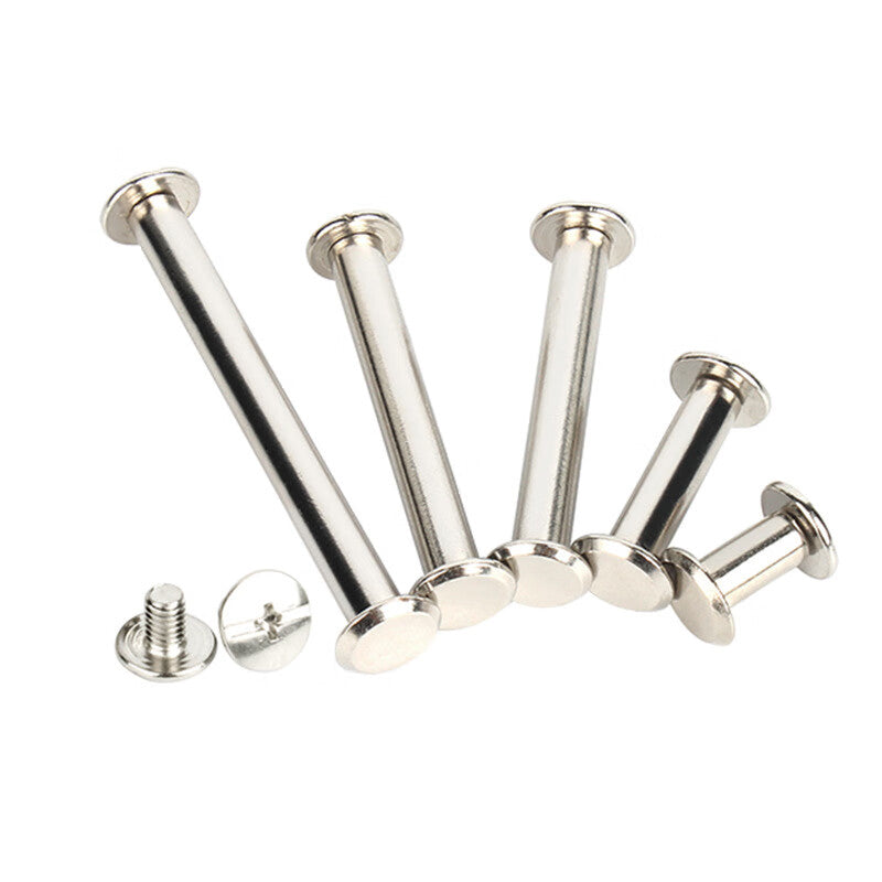 Deqi Nickel-Plated M105 Rivets with M4*5 Screws (20 sets) (M5*105 rivets with M4*5 screws)