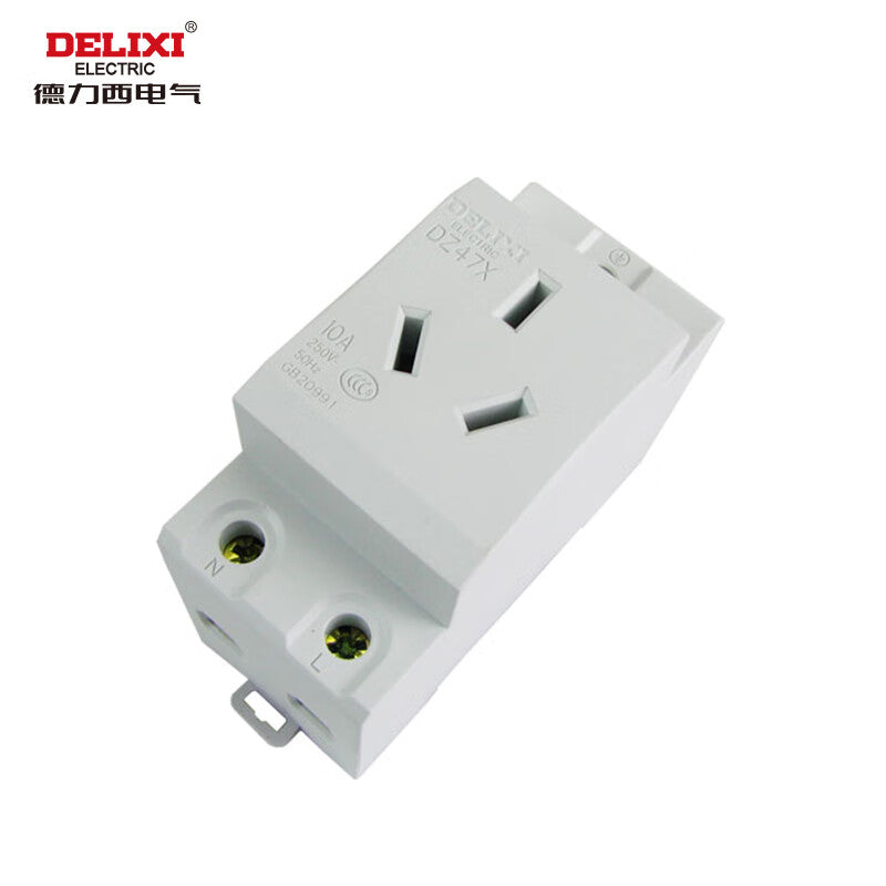 Delixi Electric DZ47X310 rail socket DZ47X socket three plug 10A