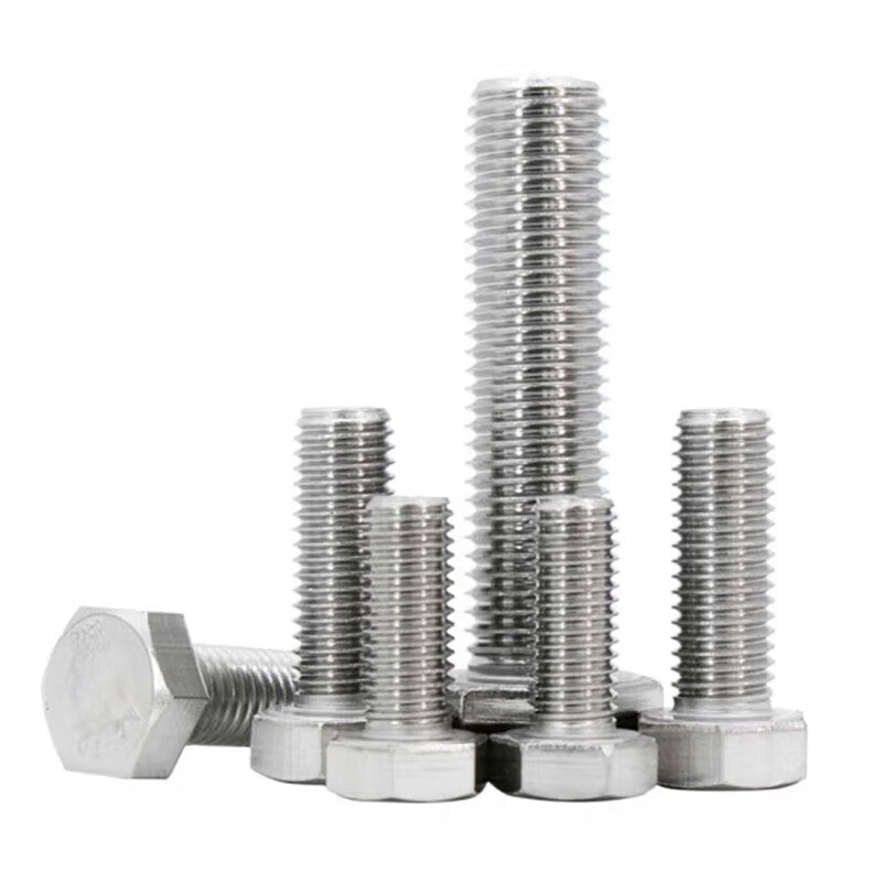 Juwei 304 Stainless Steel Screws, Hex Bolts, 8*10 [20 pieces] GB5783 JG1245BA