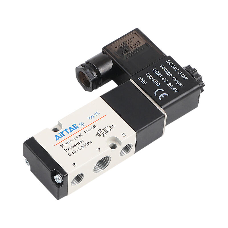 AirTAC NAMUR specification internal pilot solenoid valve, 2-position 5-way, single solenoid, DIN socket; 4M31008A