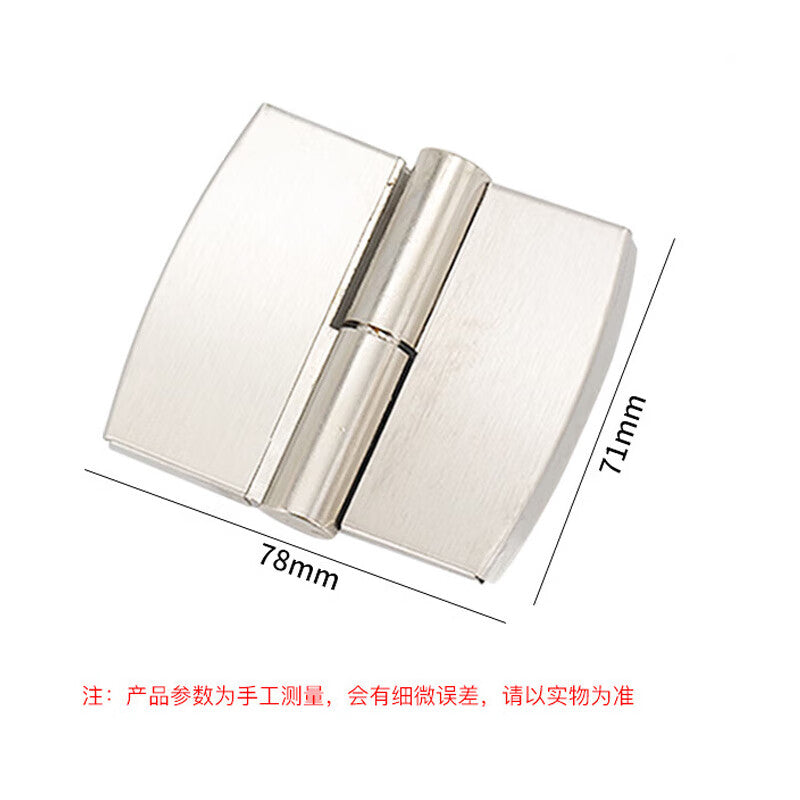 Jingu Lao KCAA-582 Stainless Steel Public Toilet Partition Fittings, Toilet Self-Closing Door Removable Hinges (2 Pieces), Right Side Stainless Steel Cover + Alloy