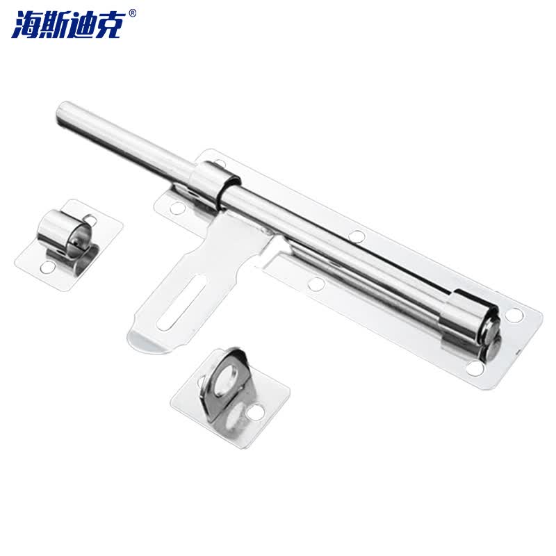 Haisdick Thickened Stainless Steel Door Lock Bolt (Concealed) 1 Piece with Buckle, 6-inch (Minimum Order 4 Pieces) HKZ-57