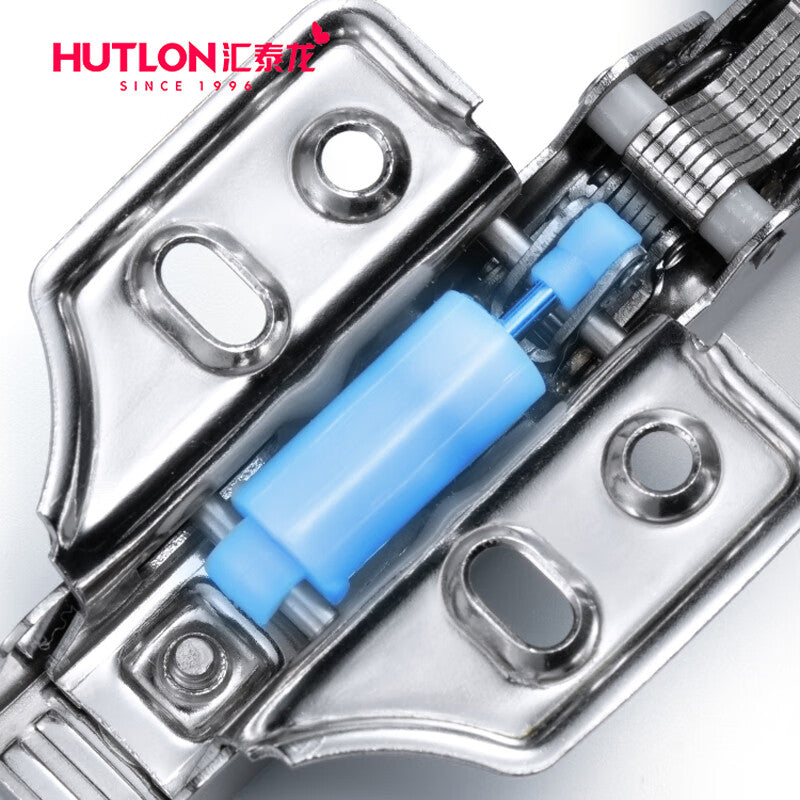 Huitailong Hinges, Fixed Hydraulic Buffer Cabinet Door Hinges, Damping Aircraft Hinges DZ-331, Medium Bend, 2-Pack