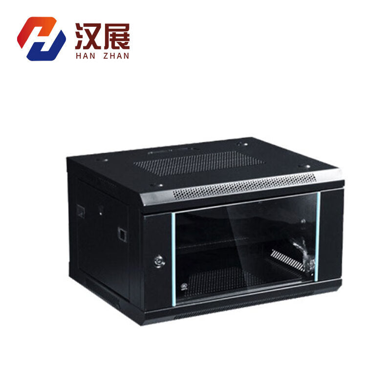 Hanzhan 12U Wall Mounted Network Cabinet - Cold Rolled Steel, 19 Inch