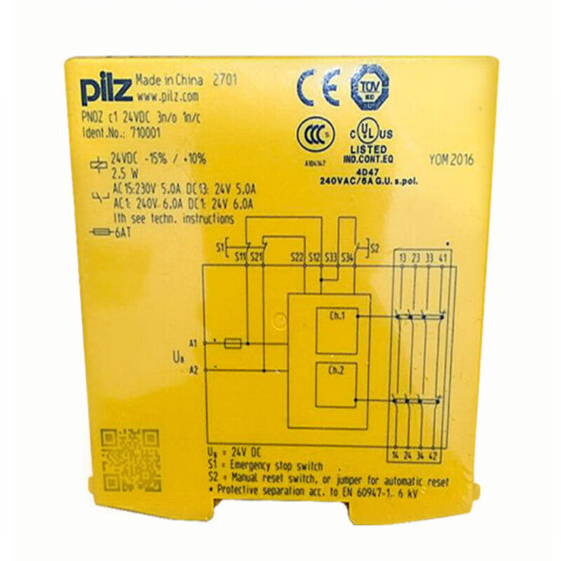 Pilz PNOZ c1 24VDC Compact Safety Relay with 3 N/O & 1 N/C