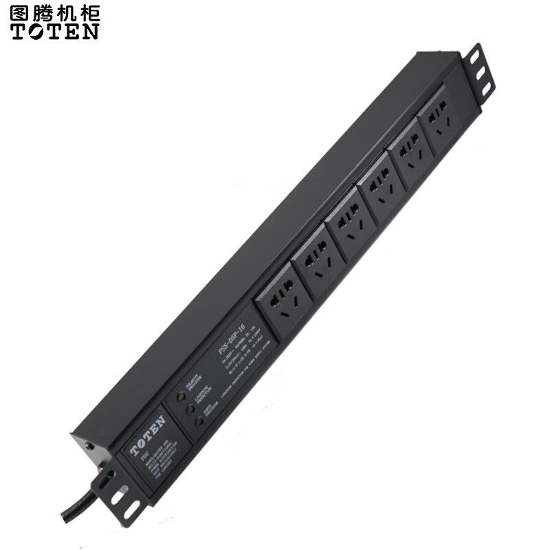 Totem PDU Cabinet Socket 6-Bit 10A Industrial Power Distributor