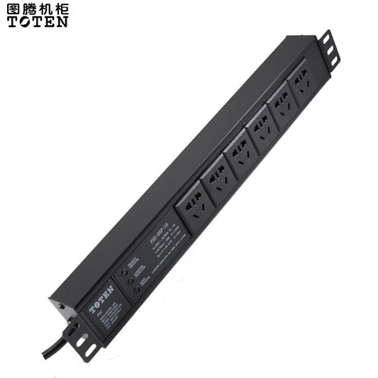 Totem PDU Cabinet Socket 6-Bit 10A Industrial Power Distributor