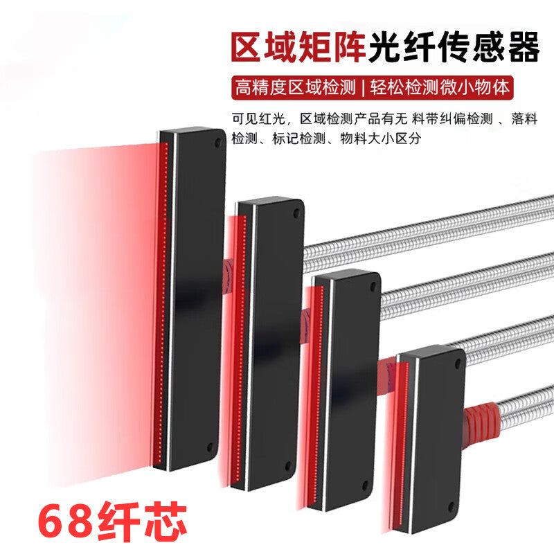 USAMR diffuse reflection matrix fiber optic sensor detects infrared photoelectric switches in the grating light curtain area.