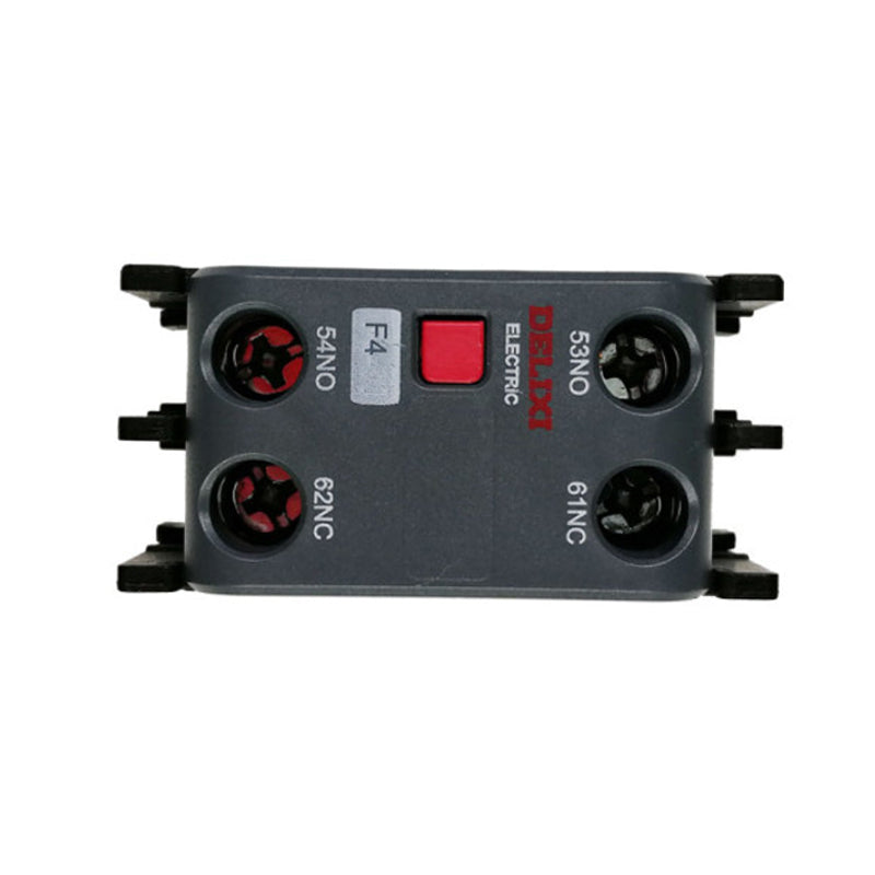 DELIXI ELECTRIC AC contactor accessory top auxiliary contact F4-02/piece